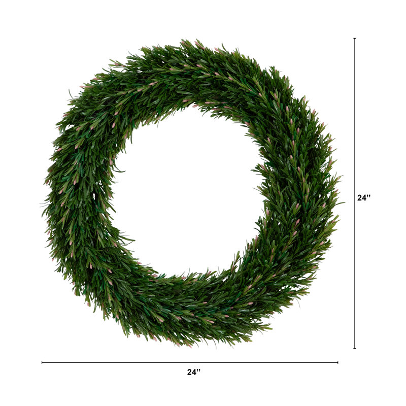 24 po Couronne de romarin résistante aux rayons UV (intérieur / extérieur)