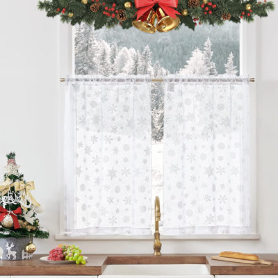 Janaris Dots Tailored Cafe Curtain
