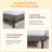 Modern Simple Colorful Upholstered Platform Bed Frame, Mattress Foundation With Wooden Slats, No Box Spring Required Frame For Solid Support-808048293-808048280
