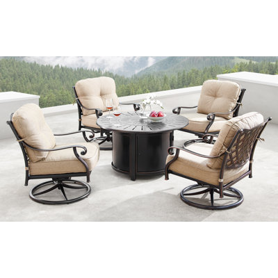 Mccomas Outdoor 5 - Piece Conversation Set