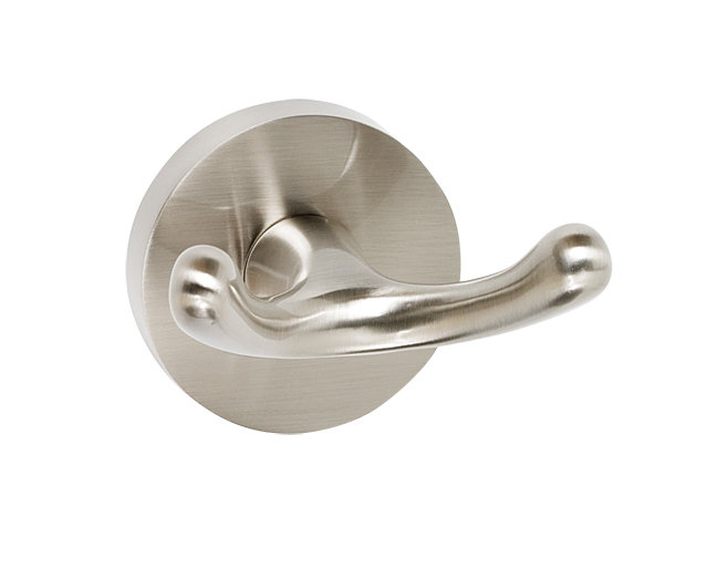 Double Robe Hook, Satin Nickel
