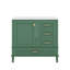 Meuble-lavabo tendance 36 po avec 1 porte à fermeture douce et 3 tiroirs-865485839-865485833