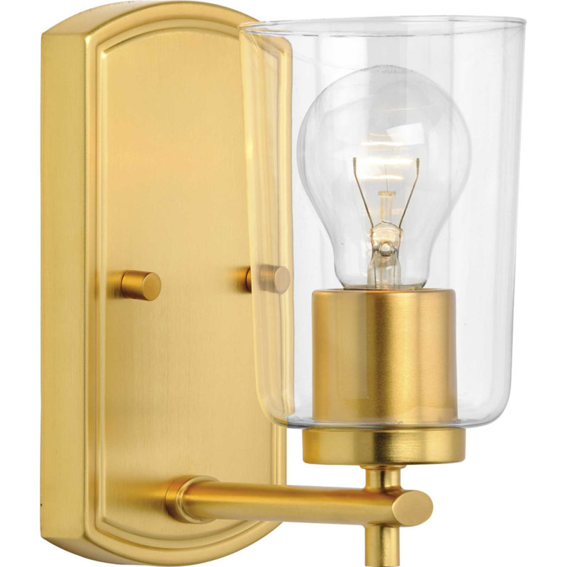 Kilpatrick Dimmable Bath Sconce, Satin Brass