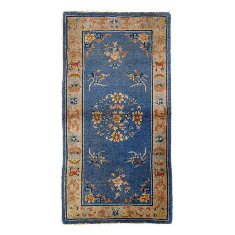 Tapis chinois antique 2 pi 5 po x 4 pi 8 po