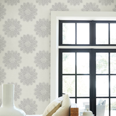 Celadon Indigo 33' L x 20.5'' W Wallpaper Roll