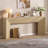  70.9 Inch Extra Long Console Table, Farmhouse Wood Sofa Table Behind Couch, Narrow Entryway Table With Sturdy Triangular Base For Living Room, Entryway, Natural Oak-1271675126