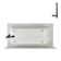 Streamline 66 in. x 32 in. Acrylic Right-Hand Drain Alcove Bathtub in Glossy White With External Drain