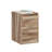 File Pedestal, Brown Finish