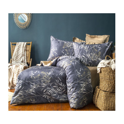 Satin Floral Duvet Cover