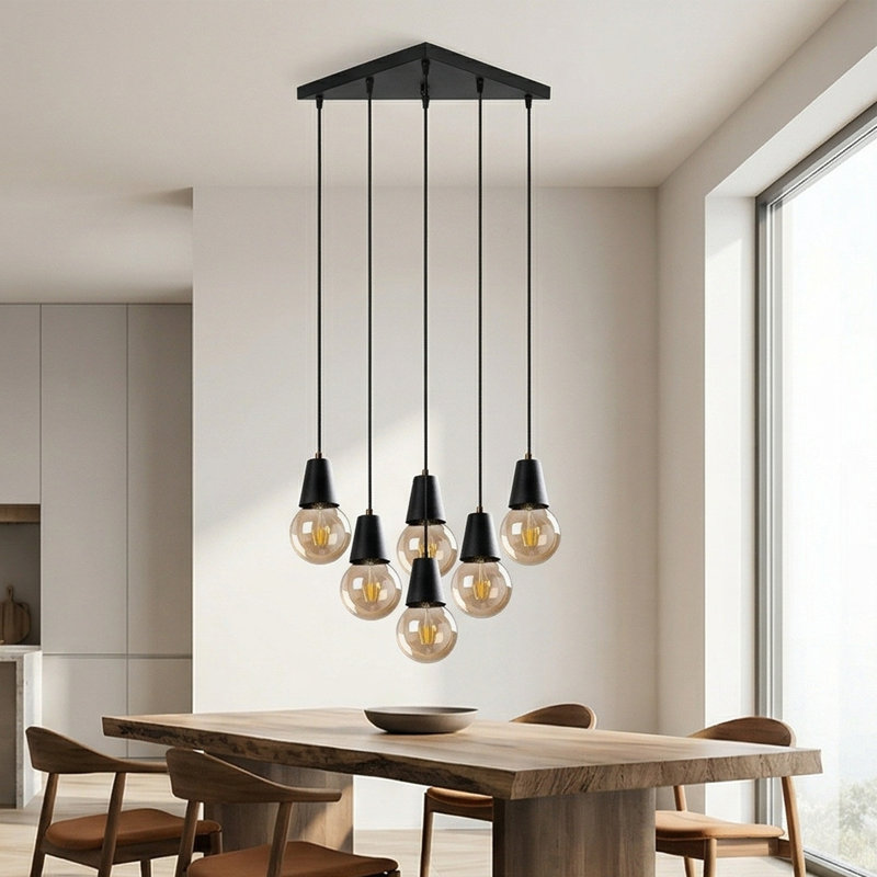 Kaelen 6-Light Geometric Cluster Pendant