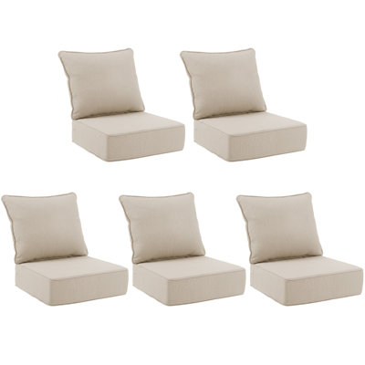 24 x 24 x 6.2 inch Outdoor Replacement Chair Cushion Set,Comfortable, Durable, Weather-Resistant Design