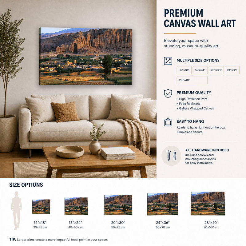 Affiche de paysage Bamiyan Valley, 12x18inch