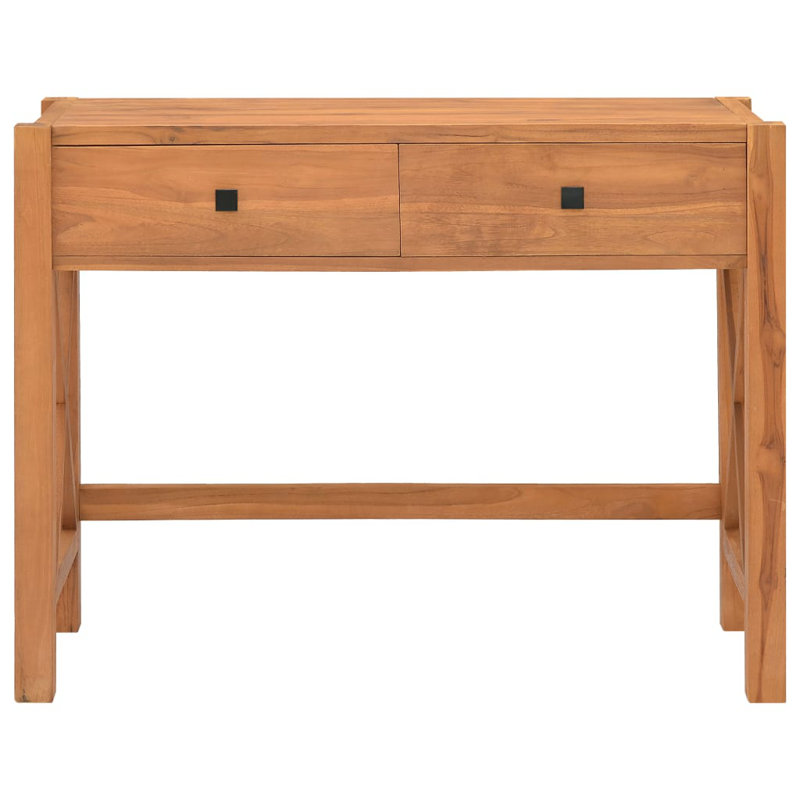 Albritton Solid Wood Base Computer Desk, 75cm H x 140cm W x 40cm D