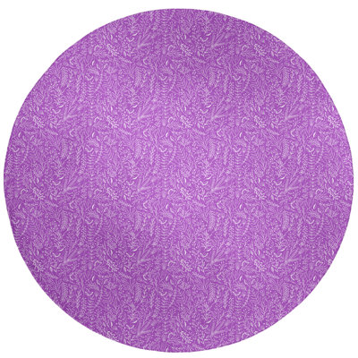 Chenille Floral Indoor Rug