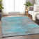 Premium Machine Washable Prisco Teal Rug