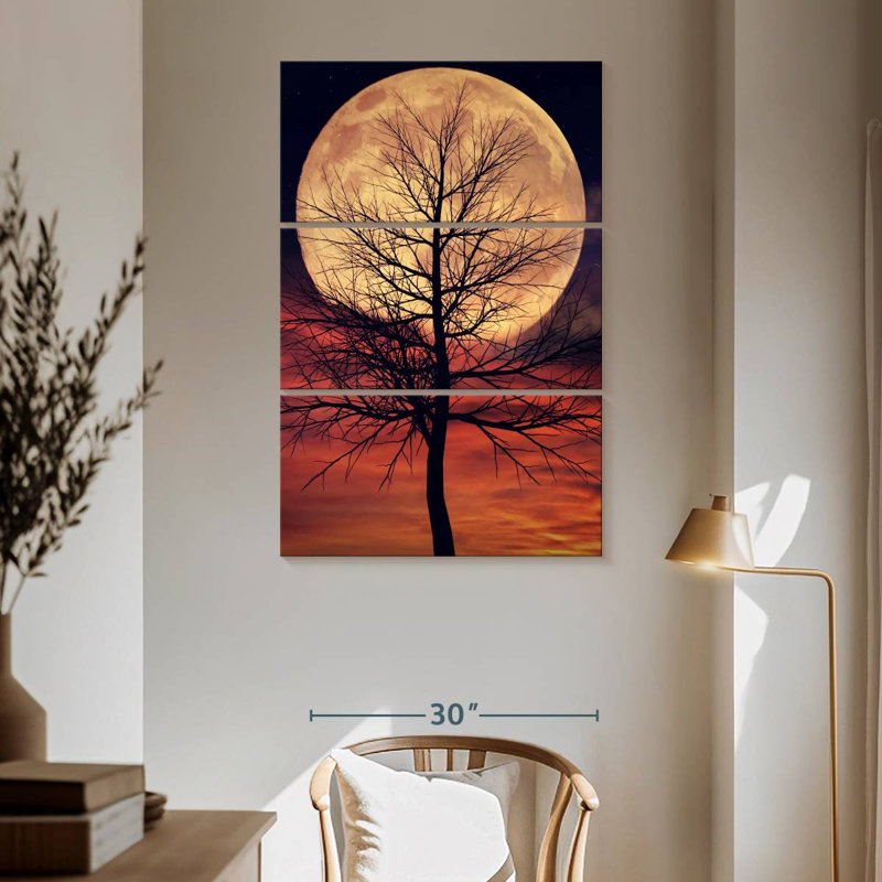 Oberle Mystic Moonlit Tree, 65" H x 42" W