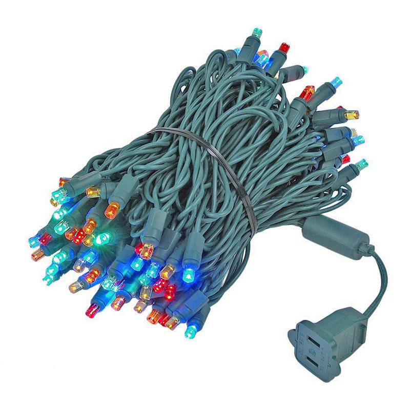 Guirlande lumineuse 100 lumières, Rouge / Vert / Jaune