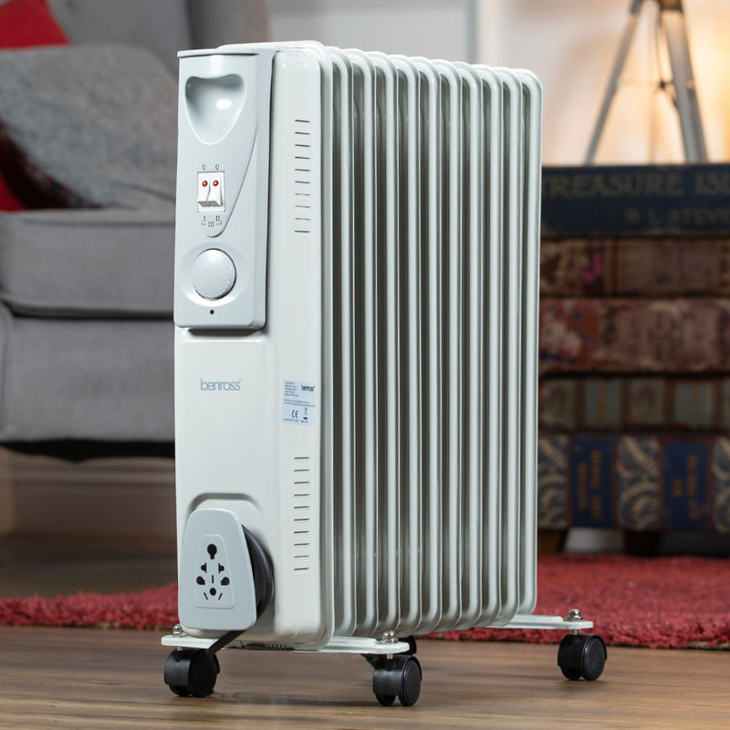 Benross 2500W 8525 BTU Electric Utility Space Heater with Adjustable Thermostat