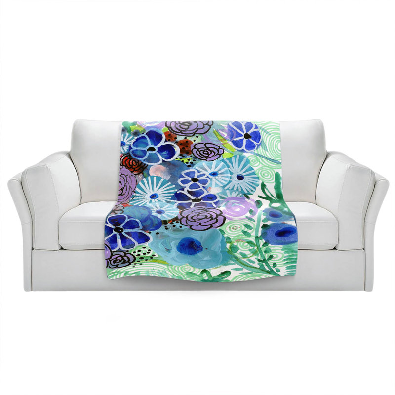 Hand Woven Throw Blanket, 68" W x 80" L