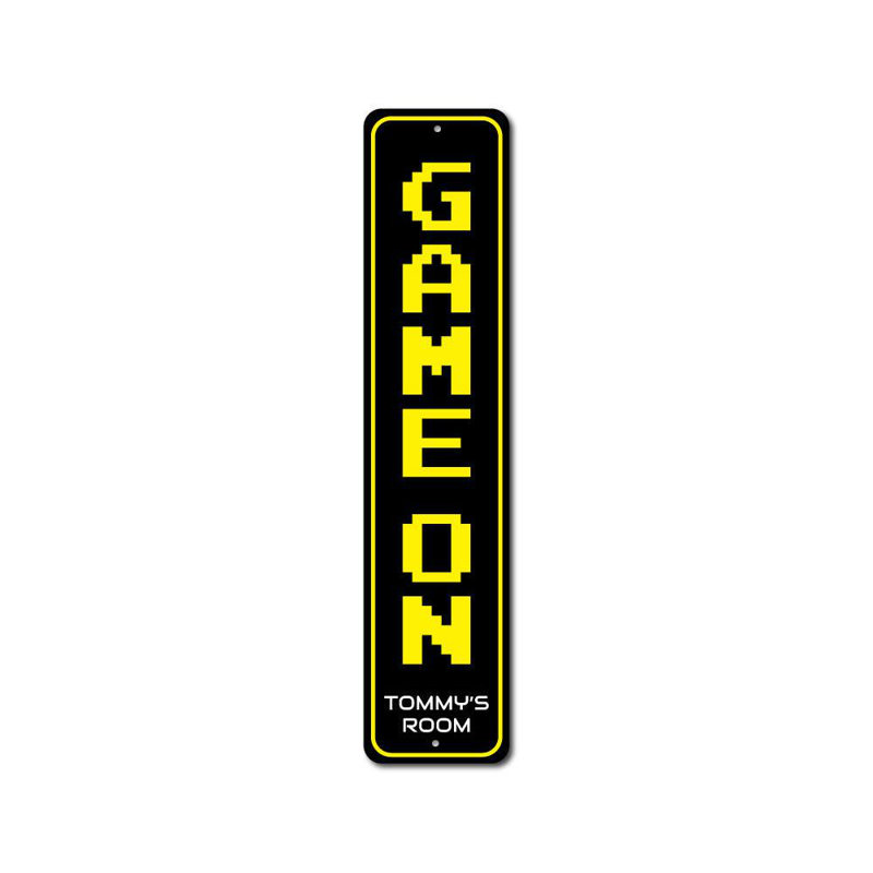 Jeu sur panneau en aluminium personnalisé, H 4 po x l 18 po x P 0,04 po