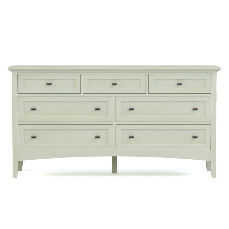 Origins 7 - Drawer Solid Wood Dresser, Bronze