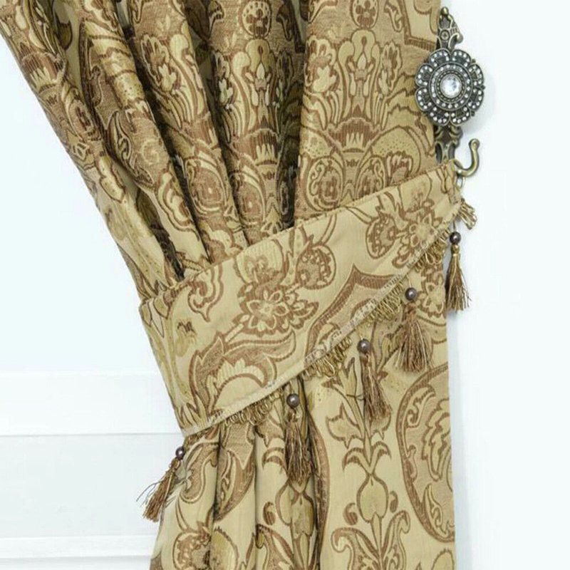 Pilarcitos Blackout Curtain Pair, Width 168cm x Drop 137cm, Gold