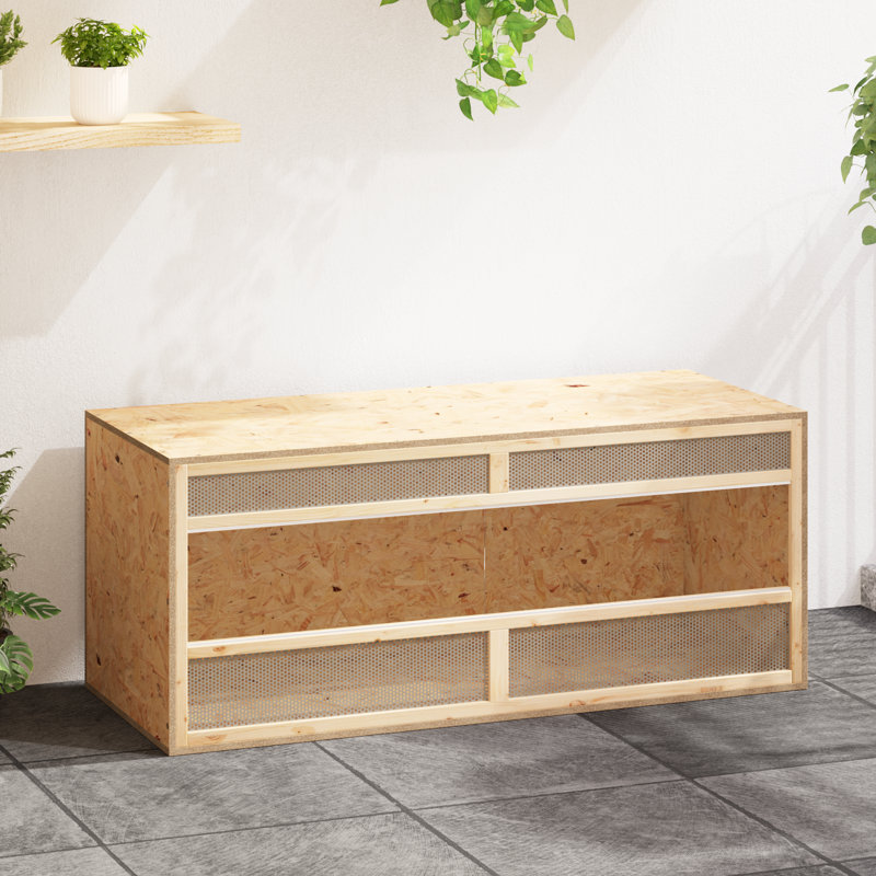 Terrarium en bois d'ingénierie Menands, 47,2 po x 19,7 po x 19,7 po