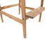 Tabourets de bar d'extérieur en bois d'acacia Adirondack, ensemble de 2, teint naturel
