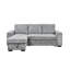 Canapé-lit modulaire convertible en L avec canapé-lit moderne avec méridienne de rangement, port USB et porte-gobelet pour le salon-83643958