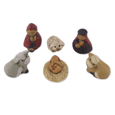 Ensemble de crèche de noël 7 pièces méditation