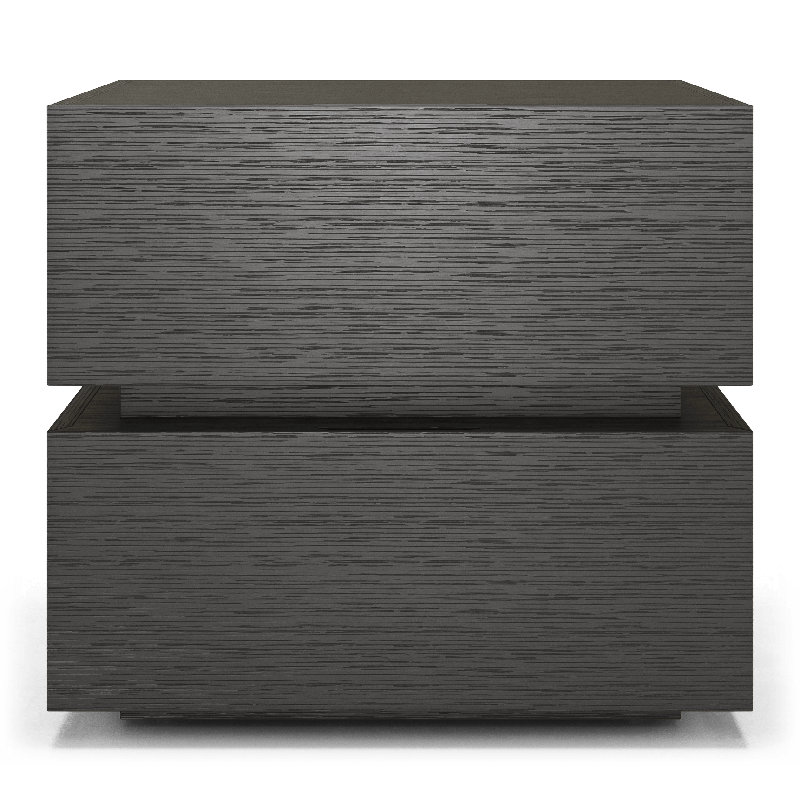 Brookline Nightstand in Walnut, Black