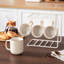 Set of 4 16oz Stoneware Mugs, Green Ceramic Coffee Cups with Straight Edge Design and Double-Sided Reactive Glaze Finish-61453430-61453426-61453424