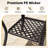 PE Wicker Glass Top Patio Side Table