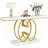 55" Long Faux Marble Console Table