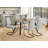 Kaylum Dining Table, 60" Rectangular, Kitchen, Dining Room, Metal, Laminate, Contemporary-1060362050