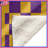 Purple Yellow Checkered Blankets-130857411