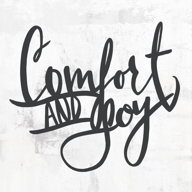 Comfort And Joy - Wrapped Canvas Print, 30cm H x 30cm W x 3.8cm D