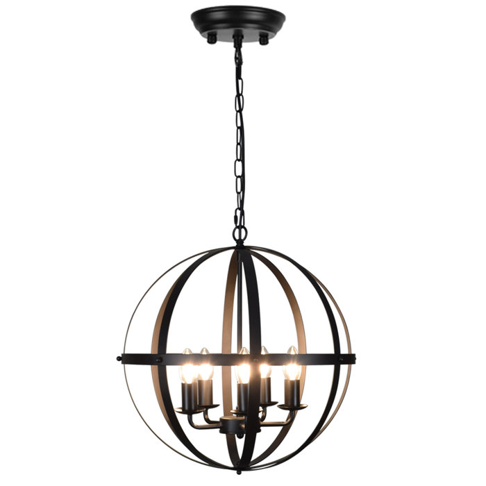 Gracie Oaks Deyonna 5 - Light Kitchen Island Pendant & Reviews | Wayfair