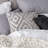 Geometric Cotton Blend Throw Pillow