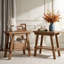 Ensemble de 2 tables de bout en bois massif de 23,6 po de largeur 23,6 po-56821026