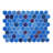 Glass Tile Love 11 in. X 16.325 in. Hexagonal Glass Mosaic Tile (10.76 sq. ft./case), Ideal for Kitchen Tile, Backsplash Tile, Bathroom Tile, and Pool Tile-98468285