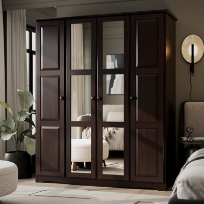 Armoire-penderie 100% bois massif Arieyana