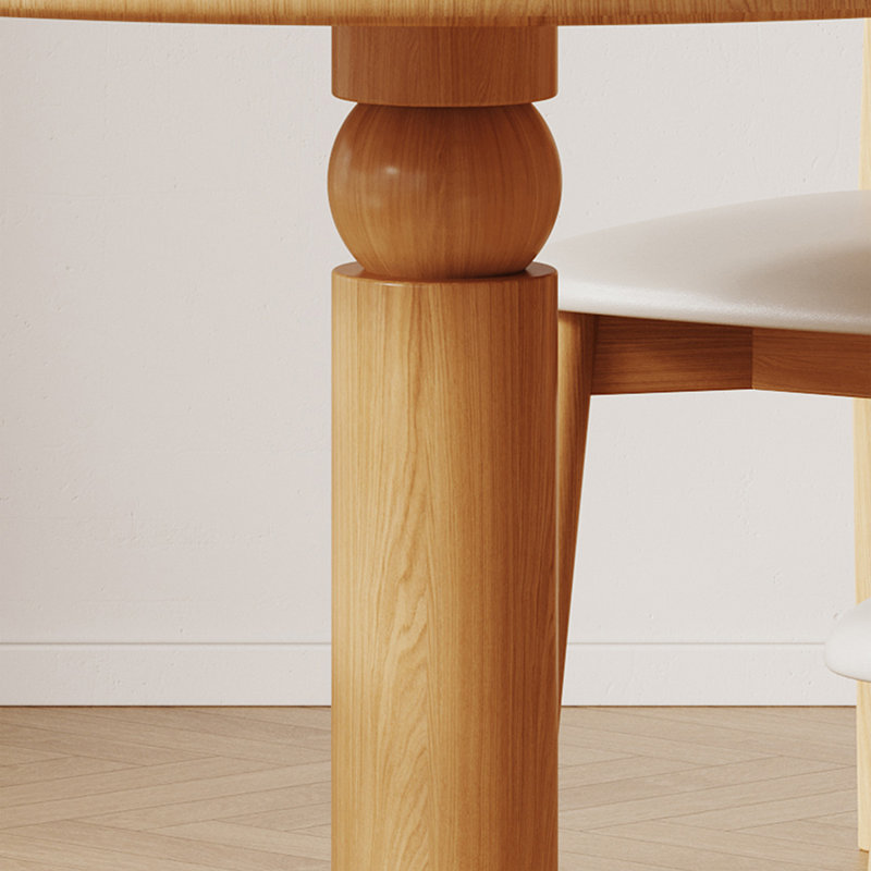 Table de salle à manger Burlywood, H 29,53 po x L 37,4 po x l 37,4 po