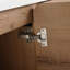 Meuble-lavabo mural 48 po avec lavabo en résine blanche et 3 portes à fermeture douce, emballage Kd, contreplaqué, chêne imitation