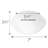 7 Inch Alabaster Dome Replacement Light Glass, Millbridge Collection, White