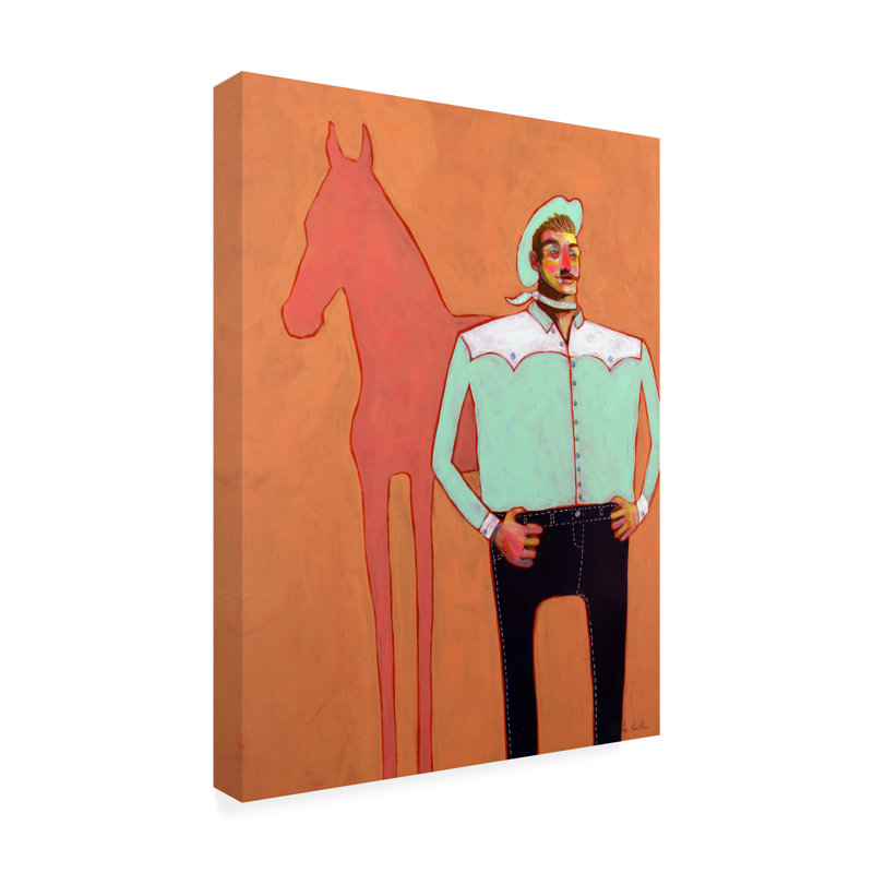 Art sur toile «Bachelo Keith The Cowboy», H 19 po x l 14 po