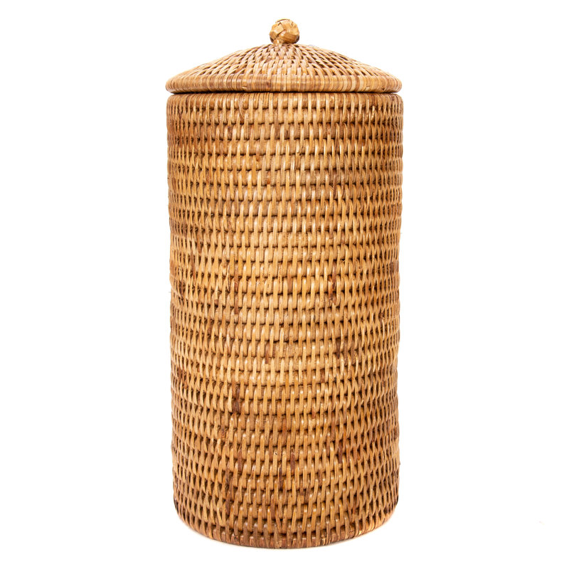 Porte-papier hygiénique sur pied Rael, Brun miel