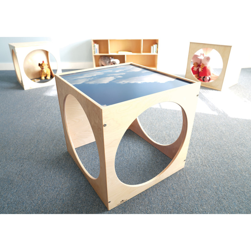 Maisonnette d'intérieur en bois manufacturé pour enfant 2 pi x 2 pi Sky, gris