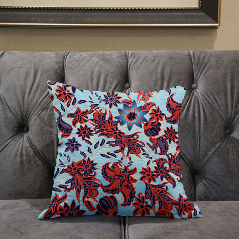Housse et insert de coussin décoratif intérieur / extérieur en mélange de polyester, 18 po x 18 po