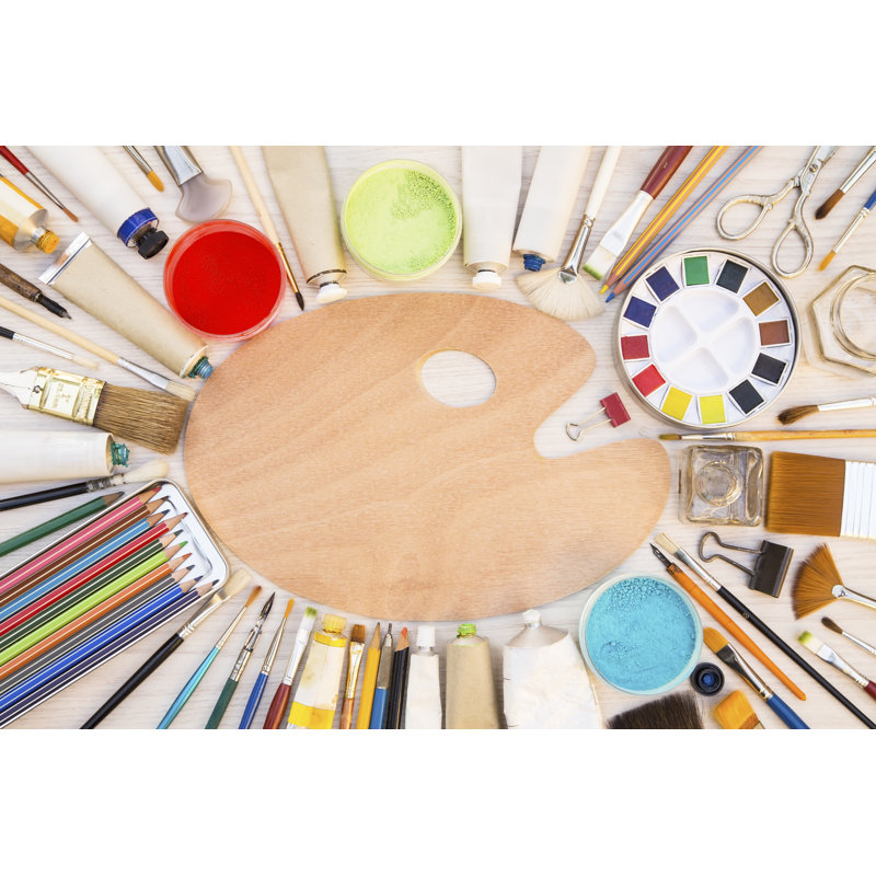 Painting Equipments - Wrapped Canvas Print, 30cm H x 46cm W